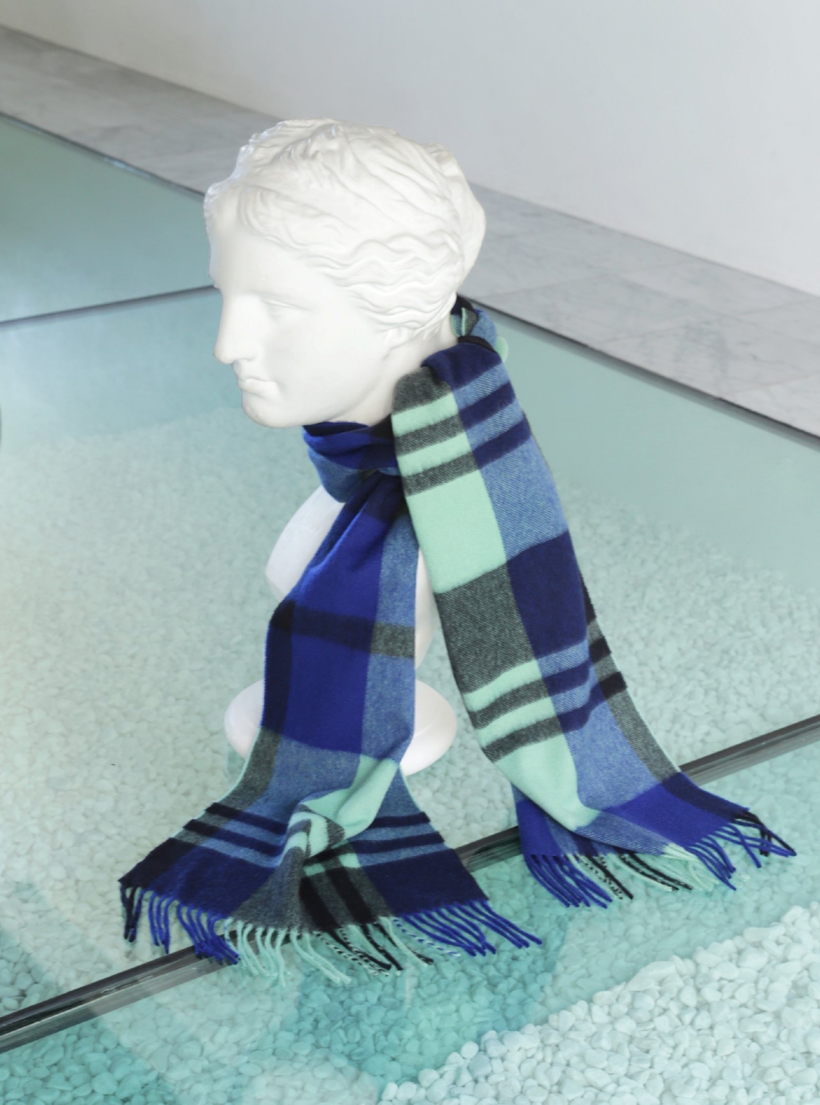 AURALEE CASHMERE CHECK STOLE 23aw マフラー - 小物