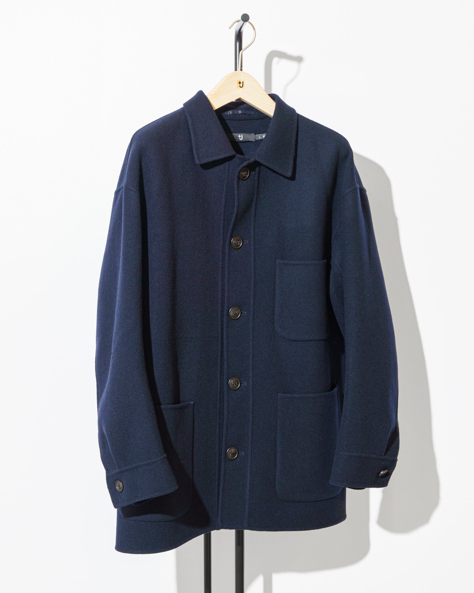 UNIQLO JIL SANDER/ウールブレンドオーバーサイズシャツジャケット